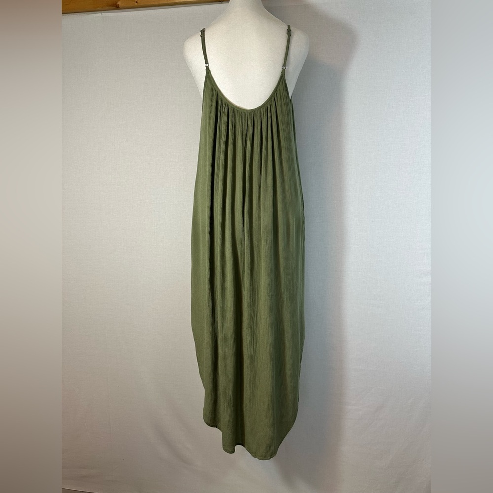 Z-Supply Maxi Dress Green Moss Size M - Picture 14 of 15